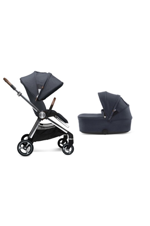 Strada Navy Pushchair with Navy Carrycot image number 1